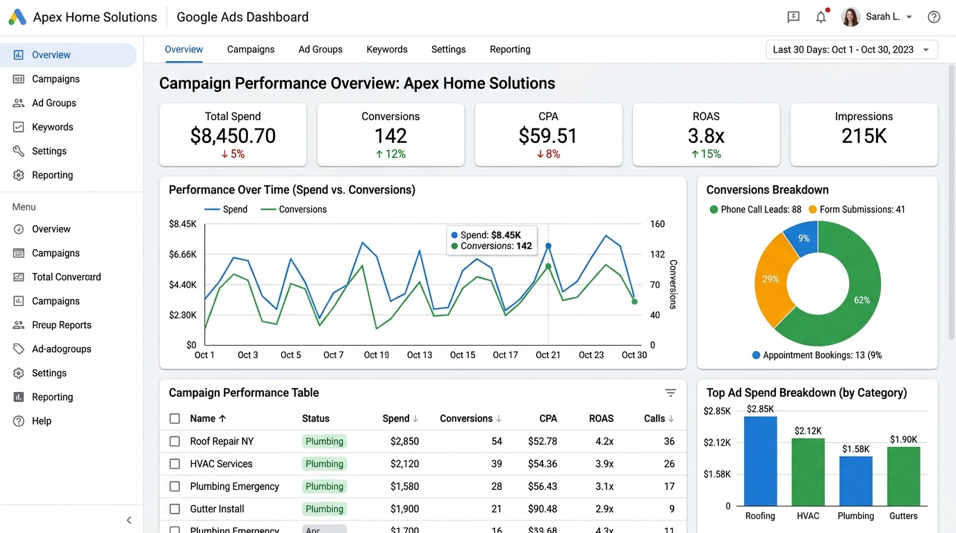 Google Ads Live Client Campaign Screenshot 2